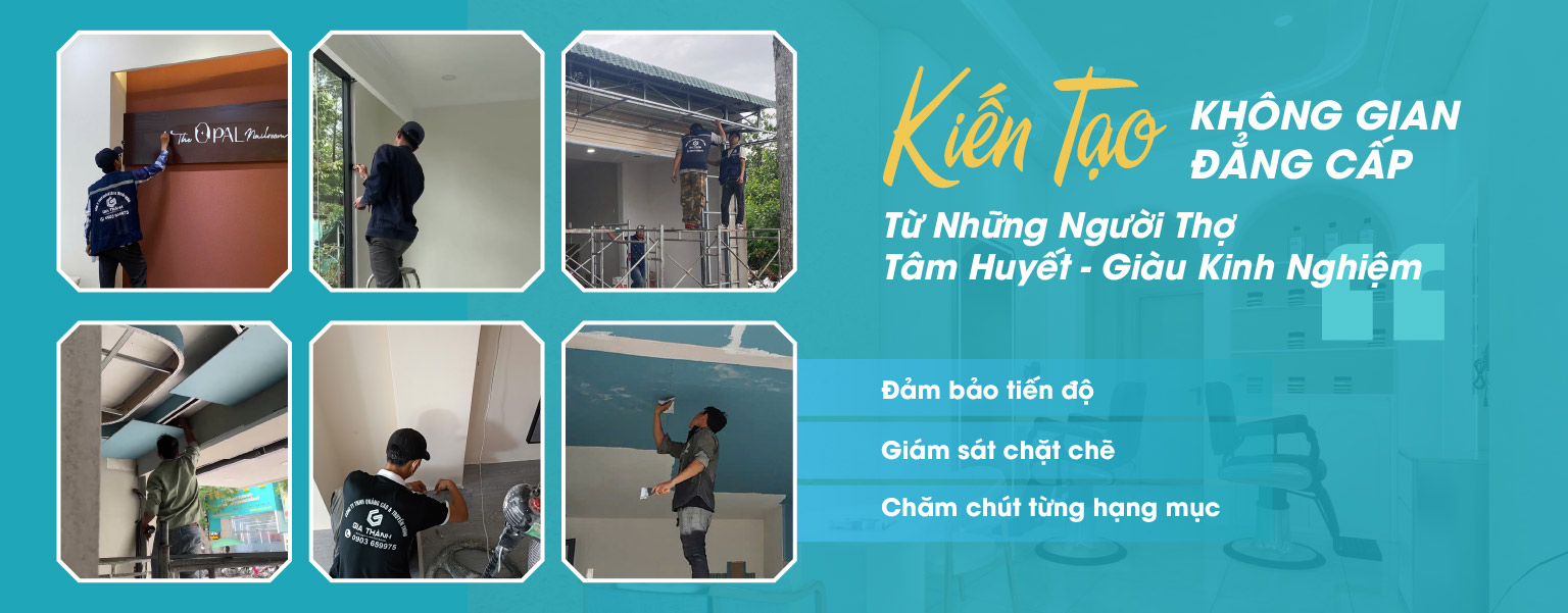 đội ngũ thợ thi công của Gia Thành Decor